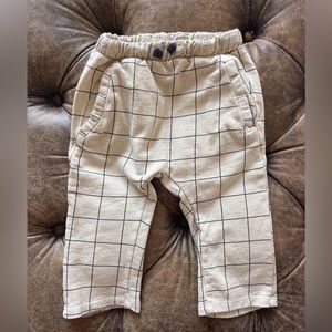 Zara Toddler Windowpane Fall Pants Leggings
